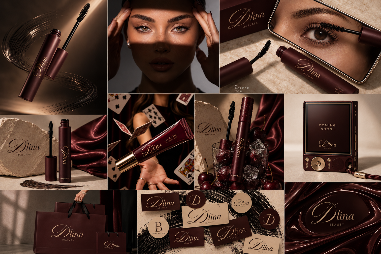 Dlina Beauty — brand identity and logo concept